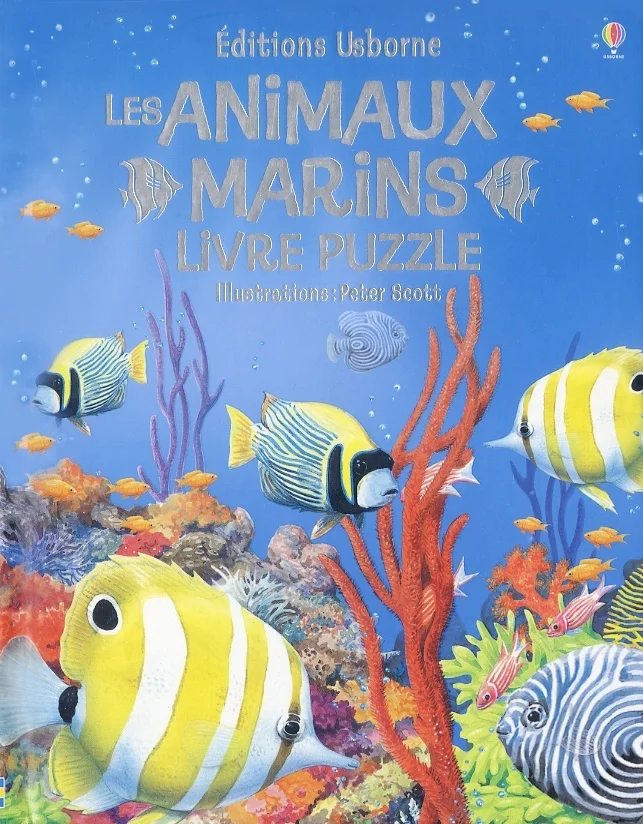 Les animaux marins : livre puzzle