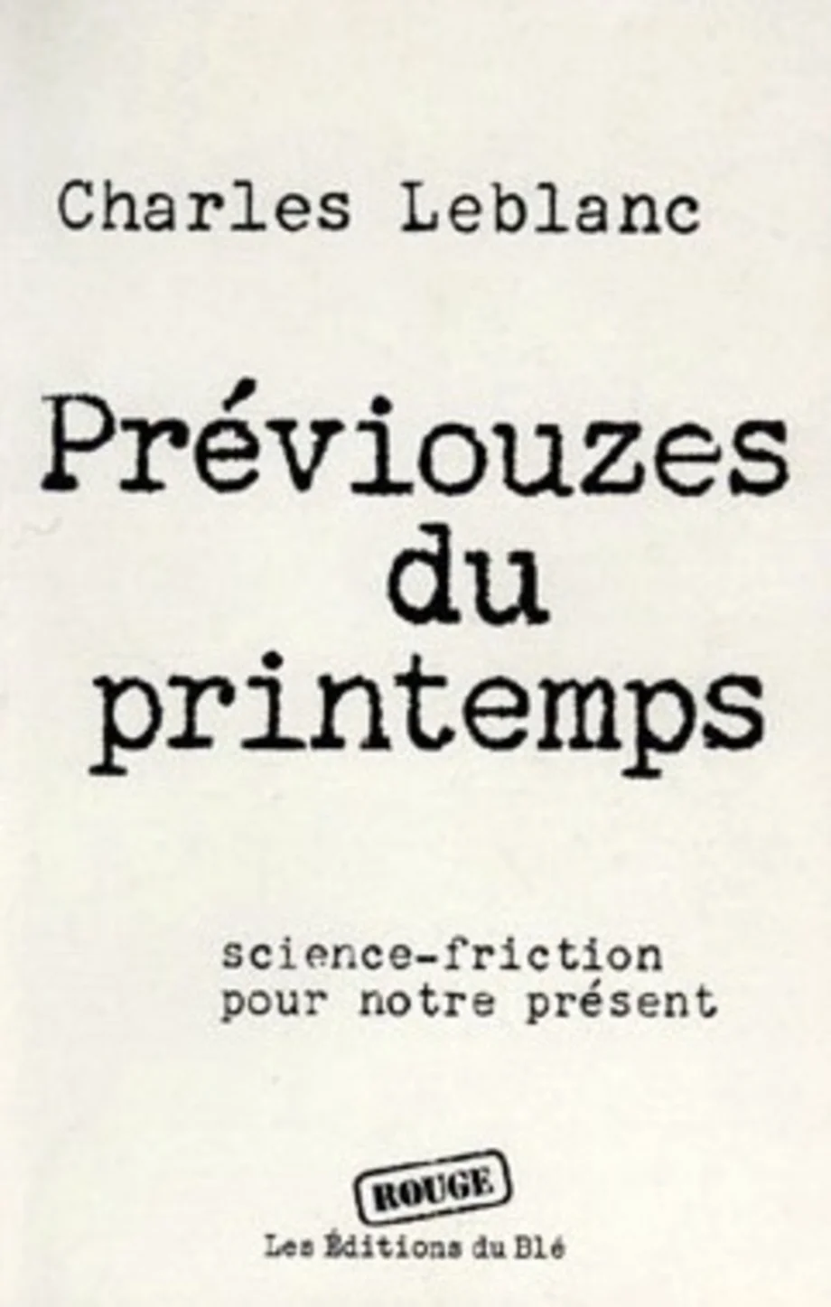 Préviouzes du printemps