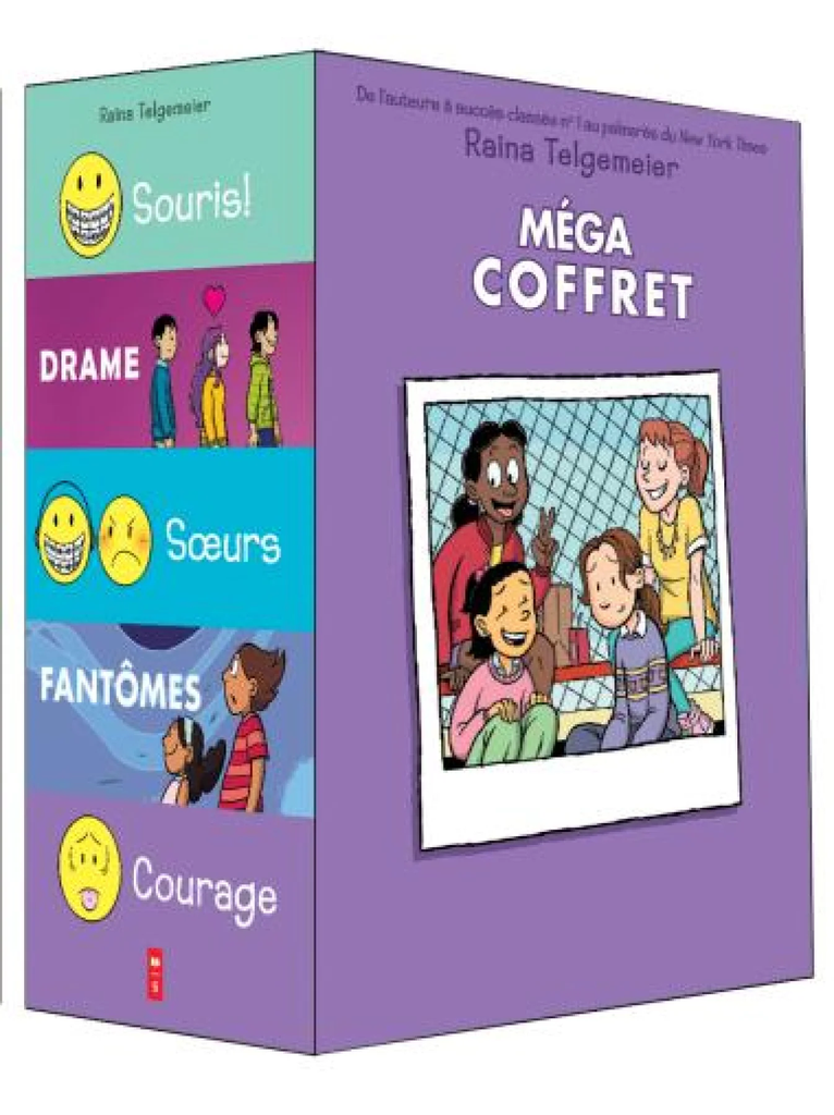 Méga coffret Raina : Souris!, Sœurs, Drame, Fantômes, Courage