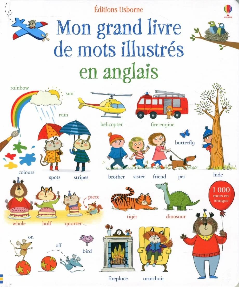 Mon grand livre de mots illustrés en anglais