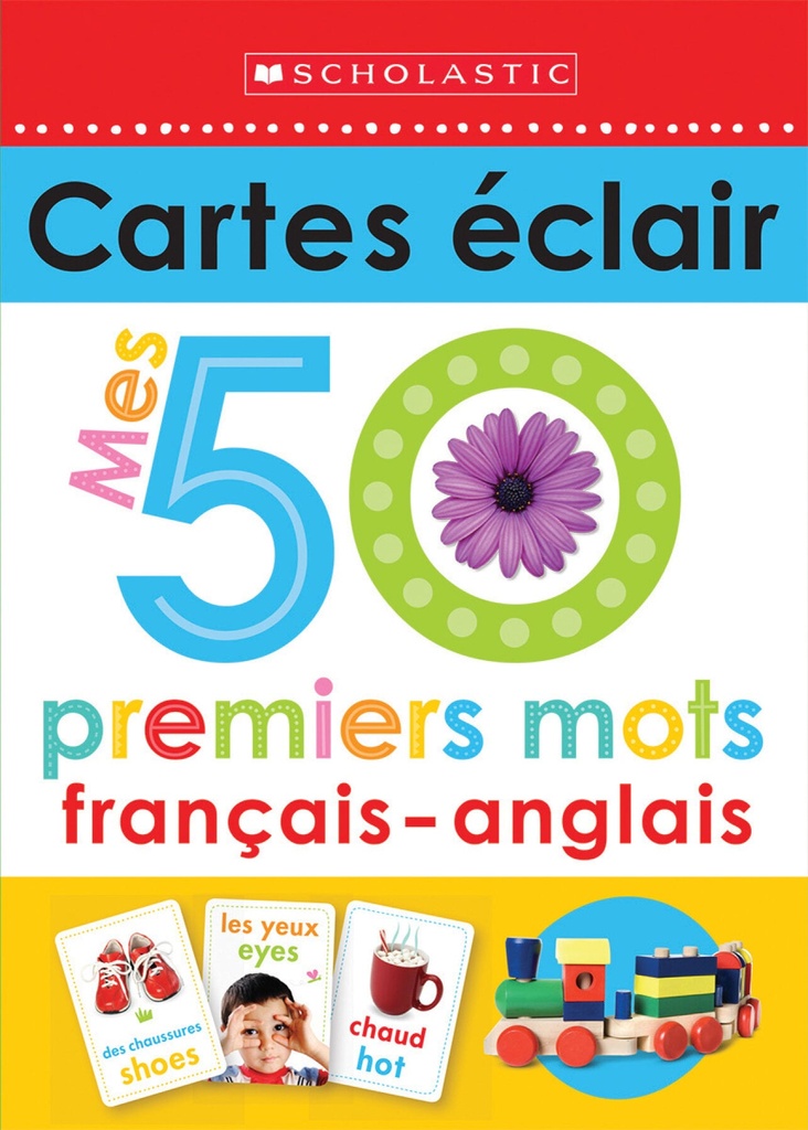 Mes 50 premiers mots français-anglais : cartes éclair