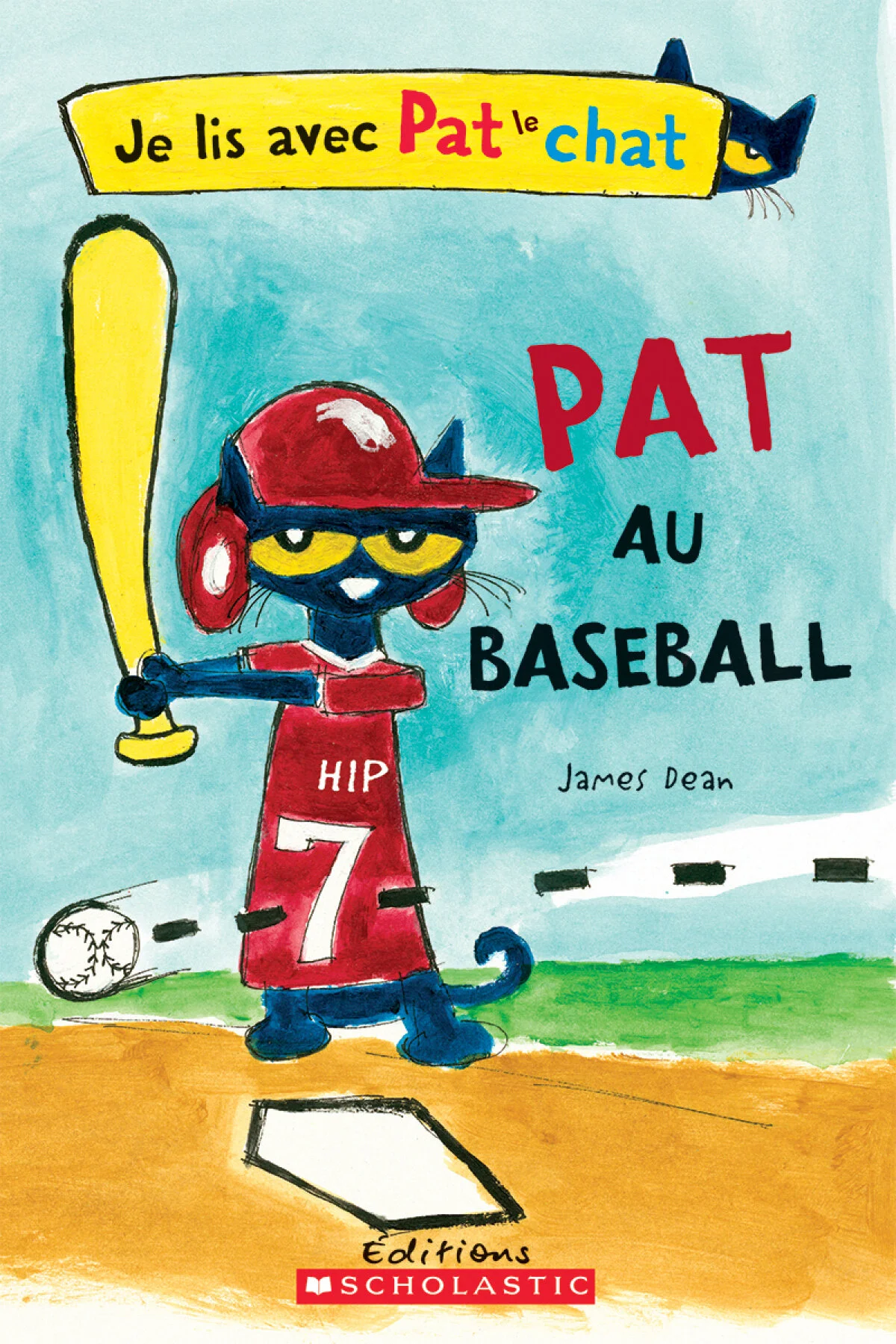 Pat le chat. Pat au baseball