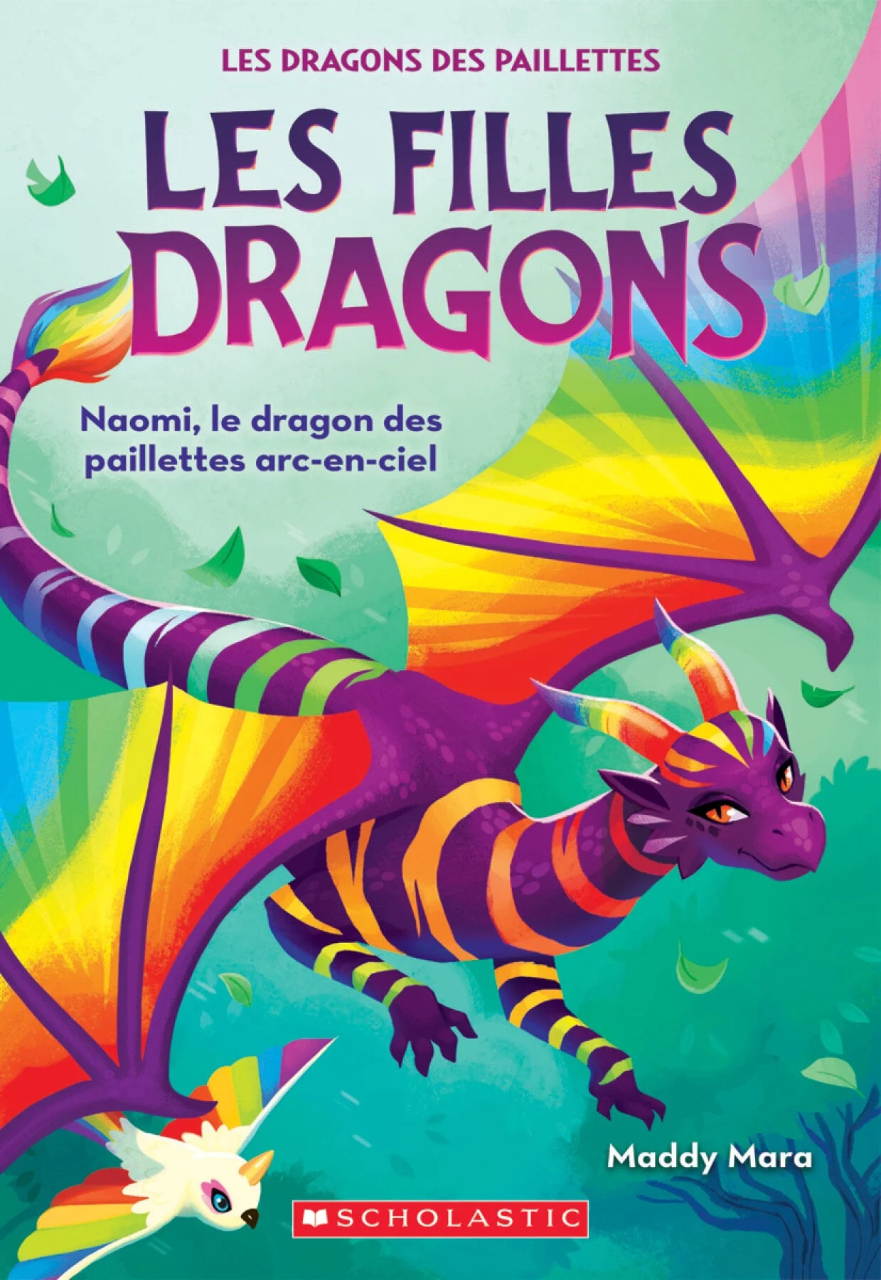 Le dragon des paillettes arc-en-ciel