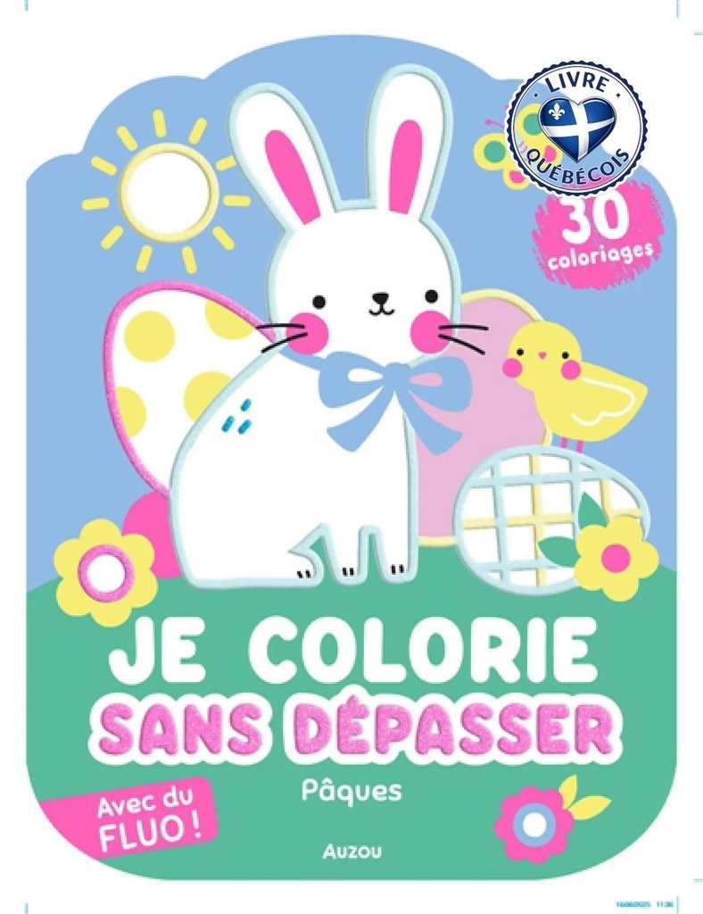 Je colorie sans dépasser : Pâques