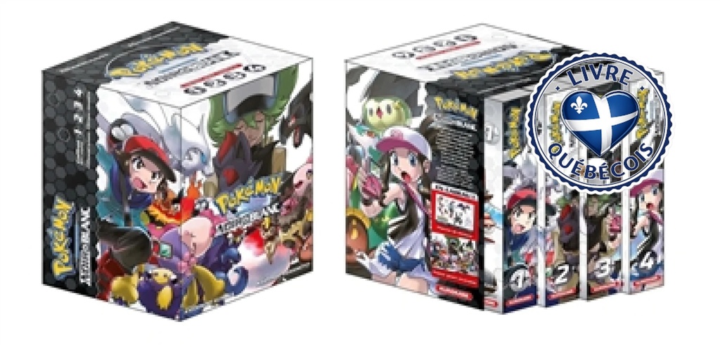 Pokémon, la grande aventure : Noir et Blanc : coffret série complète, 1, 2, 3, 4