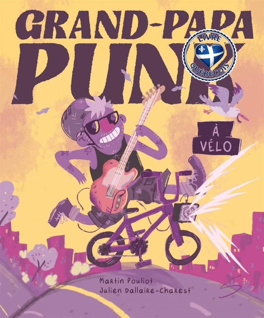 Grand-Papa Punk à vélo