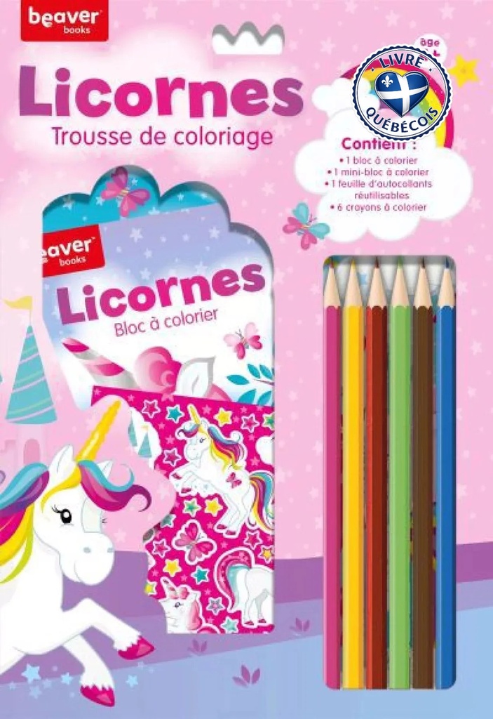 Trousse de coloriage - Licornes