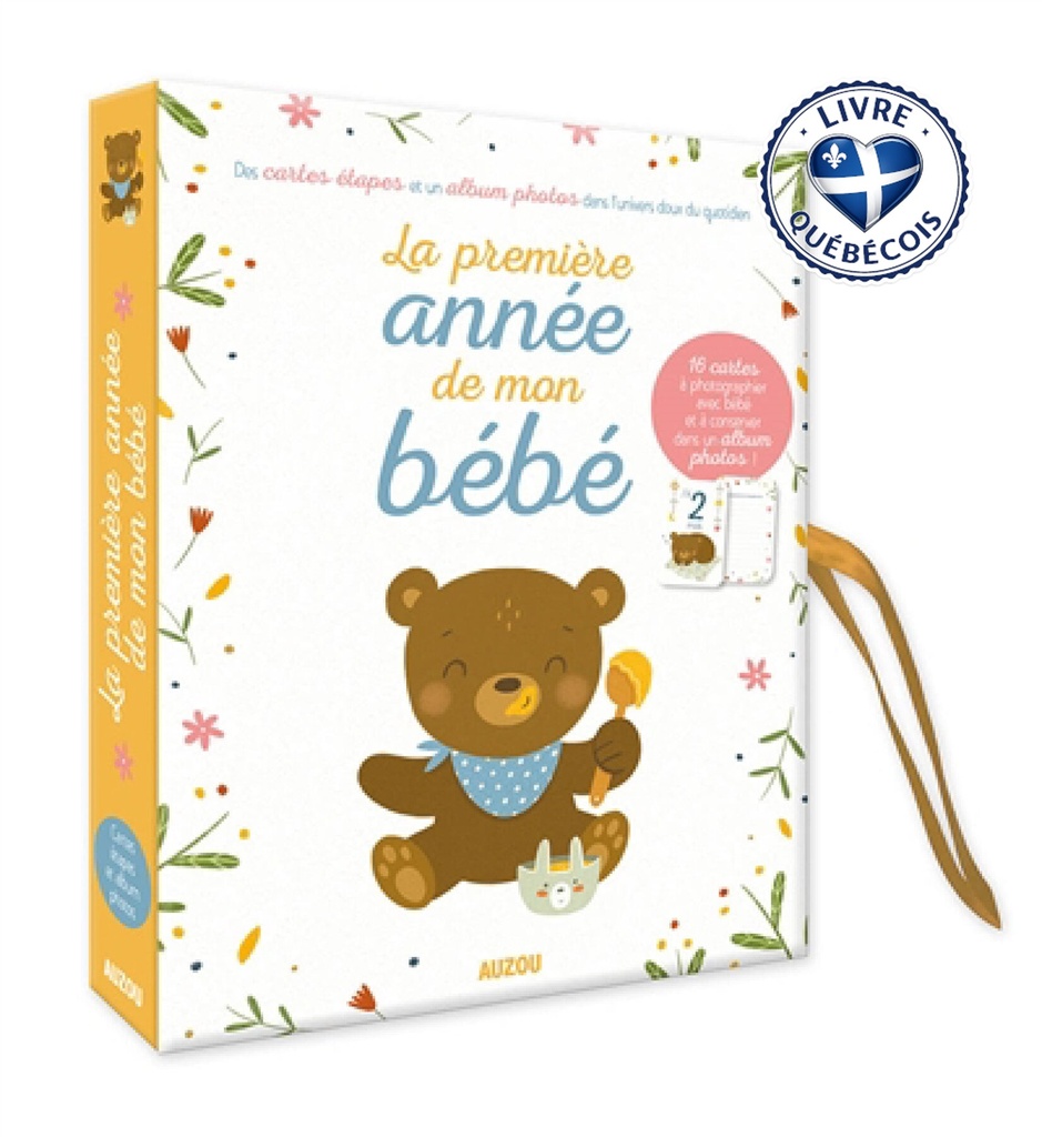 La première année de mon bébé : des cartes étapes et un album photos dans l'univers doux du quotidien