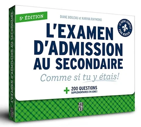 L' examen d'admission au secondaire