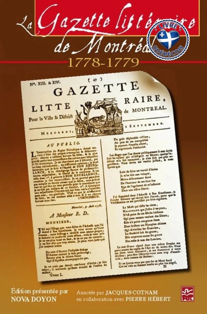 La Gazette littéraire de Montréal, 1778-1779