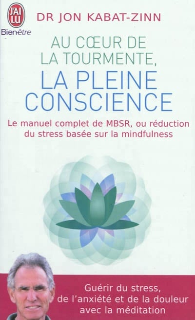 Au coeur de la tourmente, la pleine conscience : MBSR, la réduction du stress basée sur la mindfulness : programme complet en 8 semaines
