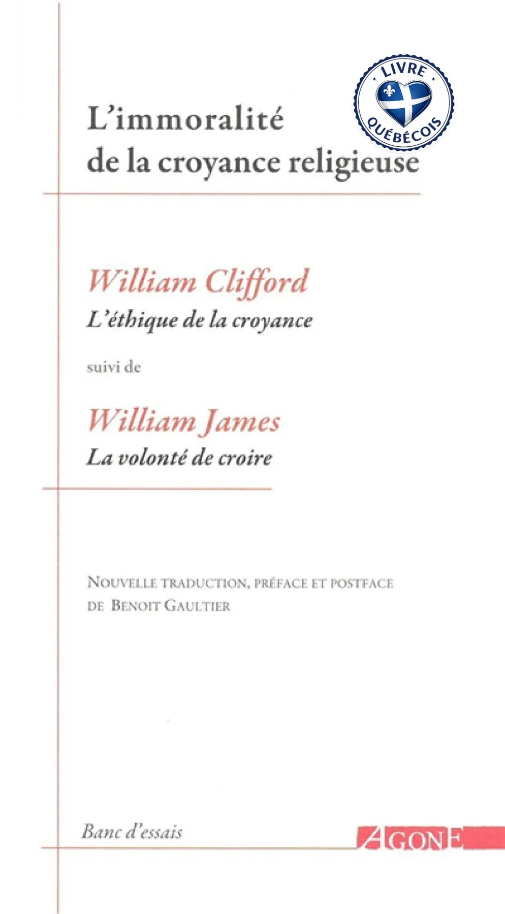 L'immoralité de la croyance religieuse